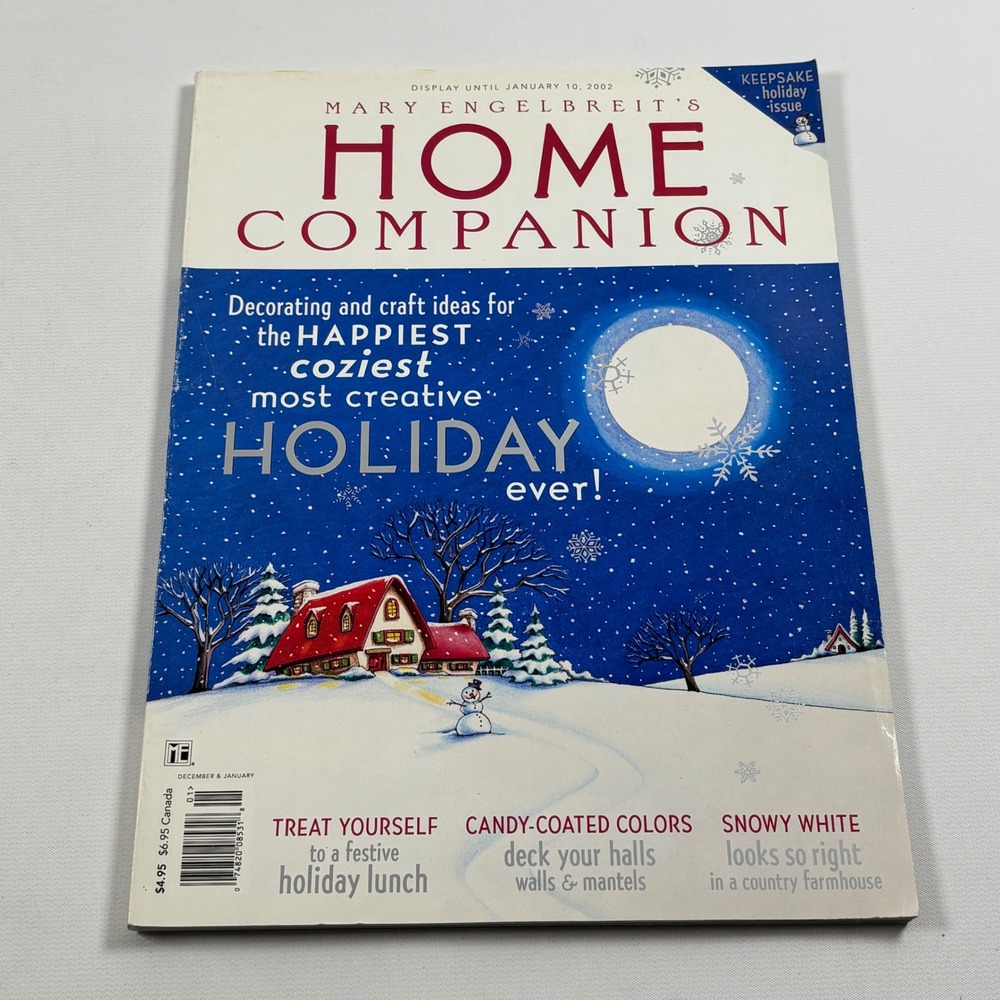 Mary Engelbreit Home Companion Magazine December January 2002 Issue Paper Doll